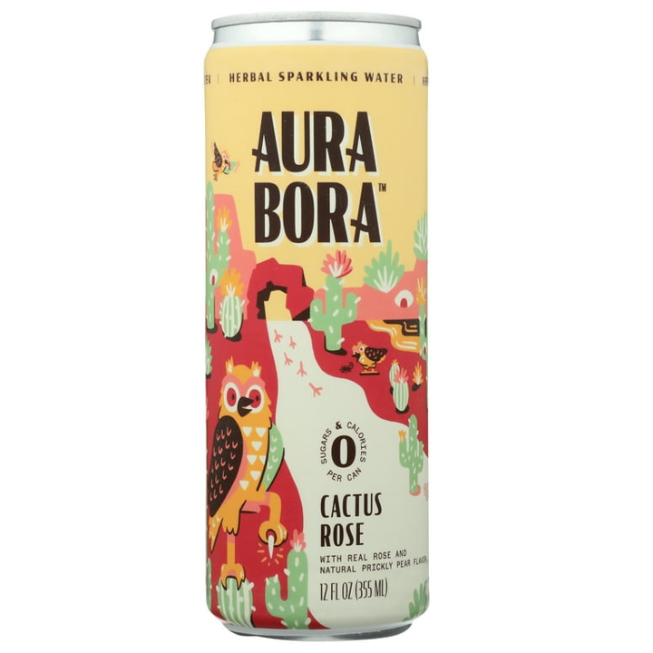 Aura Bora - Cactus Rose Sparkling Water (4 pack)