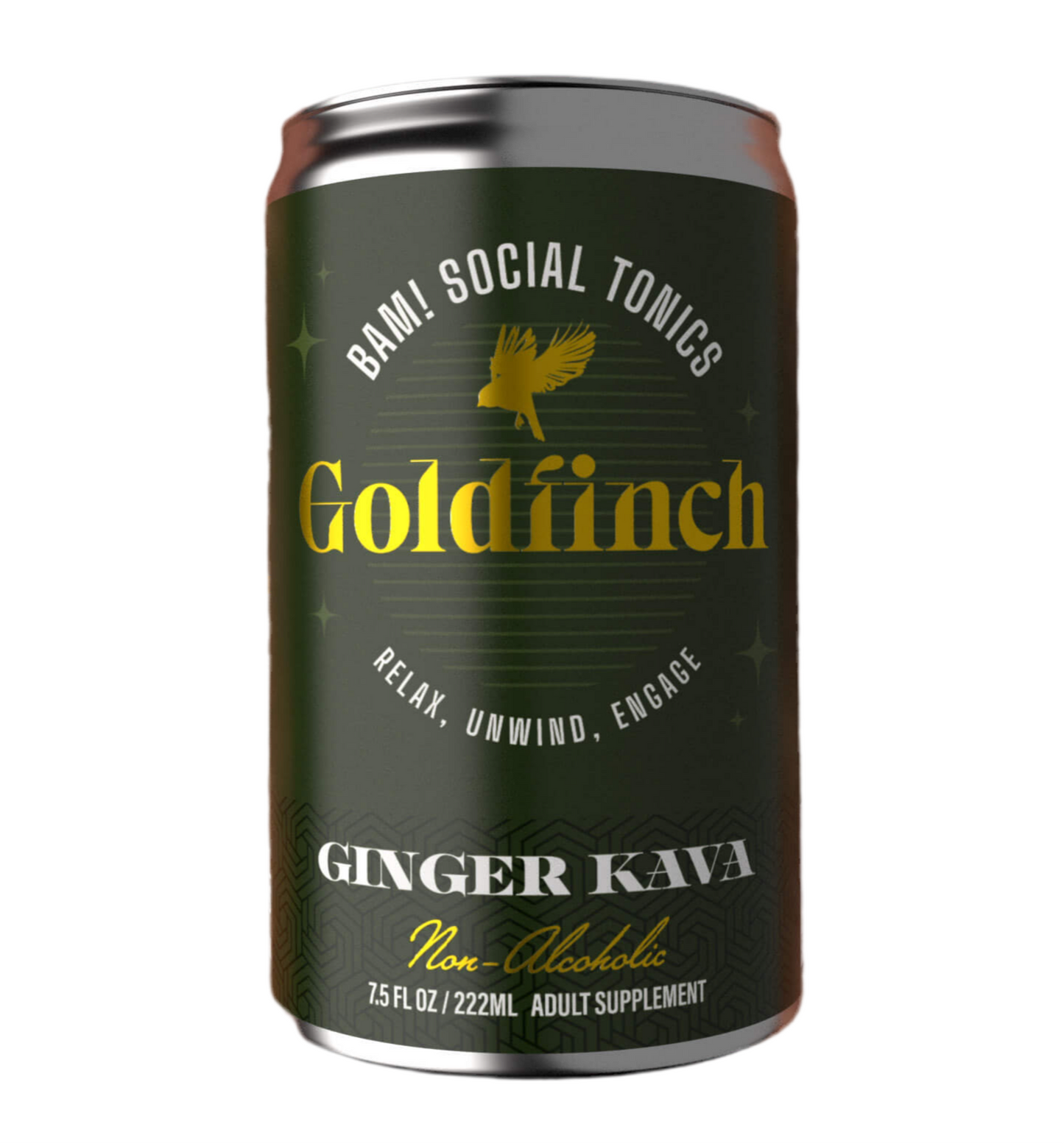 Bam! Social Tonics - Goldfinch - Ginger Kava (4 pack)