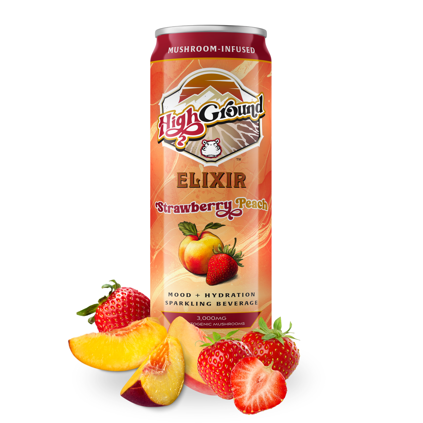 High Ground - Elixir Strawberry Peach (4 pack)