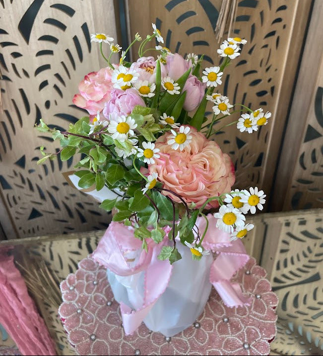 Floral Bouquet Add-On for Wine Bottles