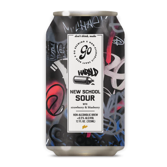 Go Brewing - New School Sour with Strawberry & Blueberry (6 pack)
