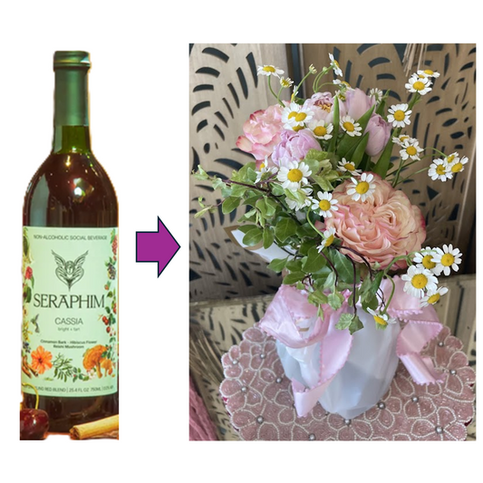 Large Floral Bouquet and Bottle of Seraphim Cassia